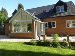 Large windows for light design a sunroom